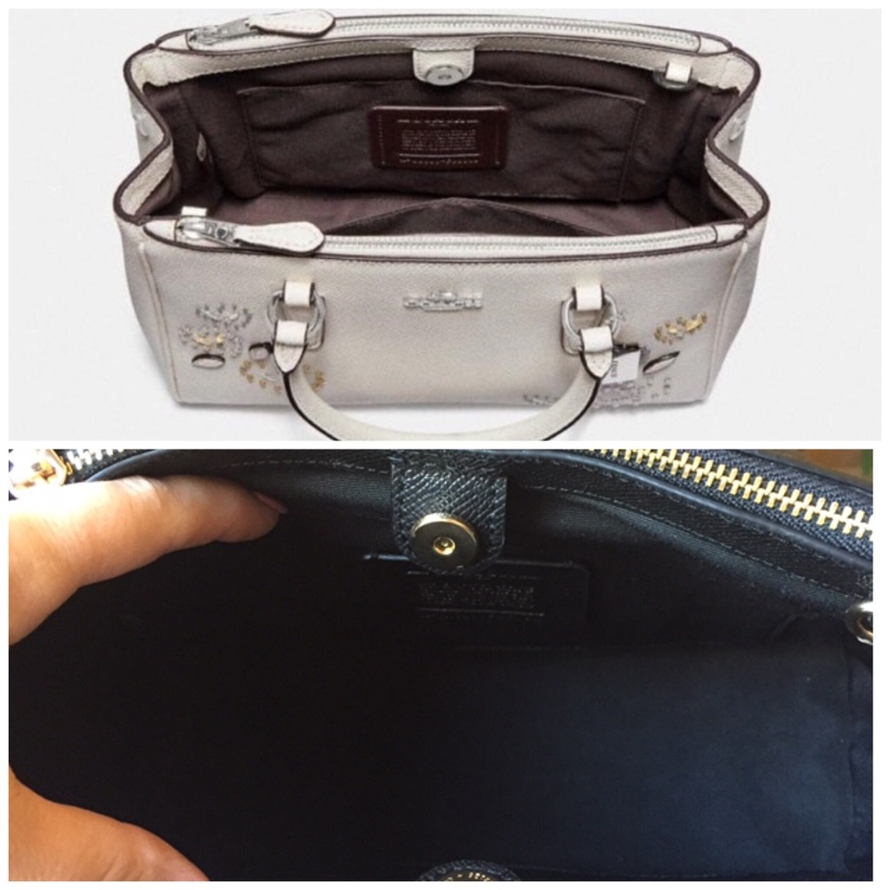 NEW Coach Mini Surrey Carryall With Heart Rivets - Picture 3 of 8